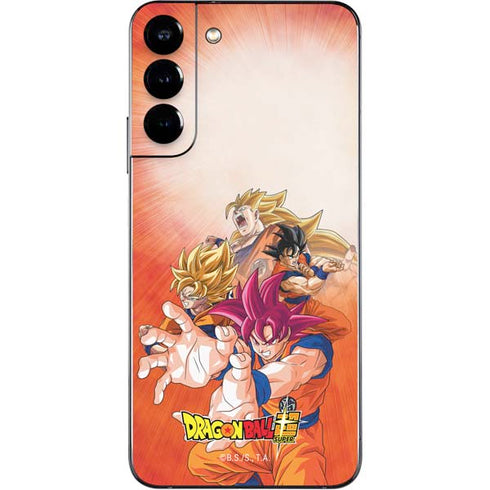 Dragon Ball Super Goku Evolution Galaxy S22 Plus Skin
